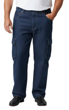 Pull-On Cargo Pocket Jeans