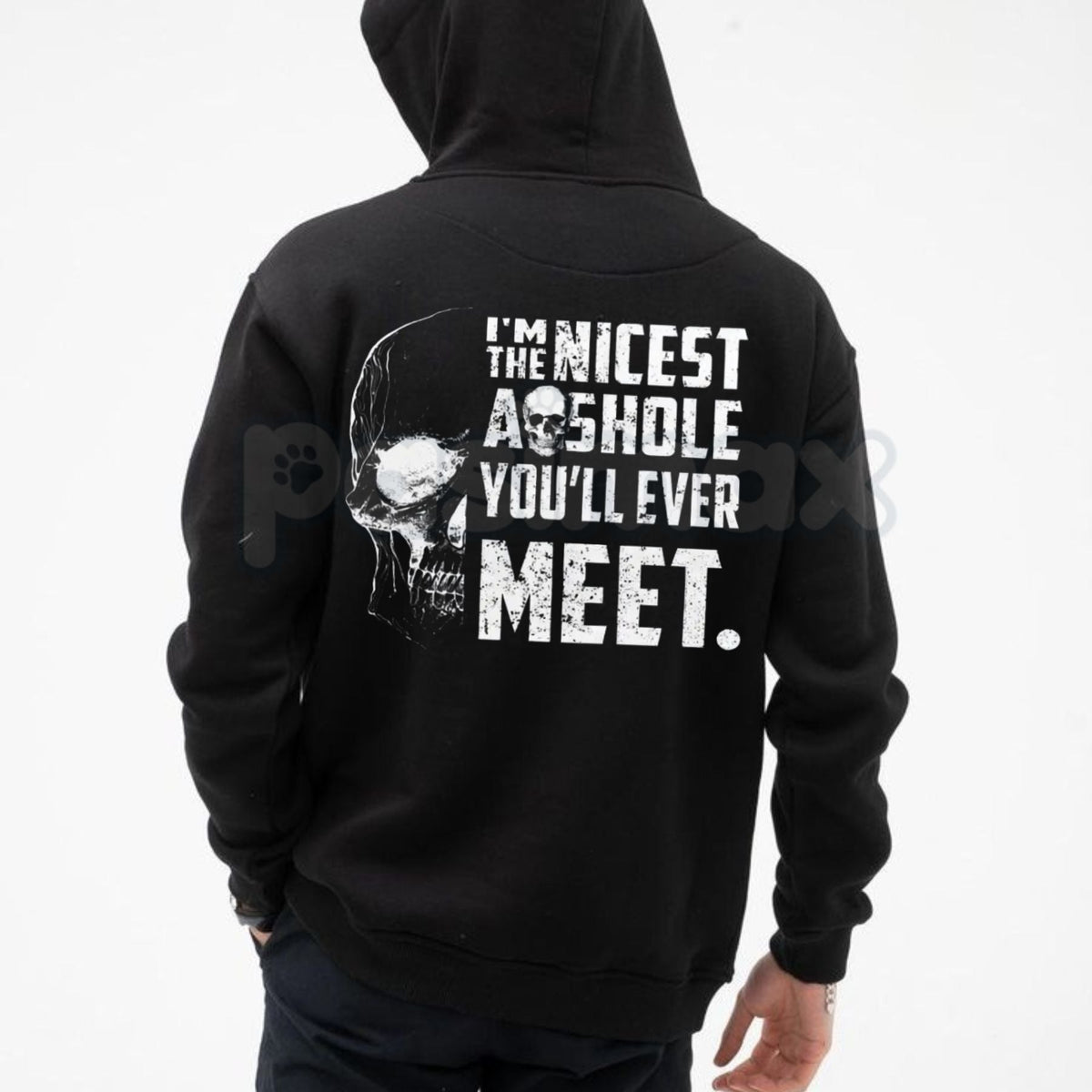 Nicest A**hole Funny Graphic Hoodie