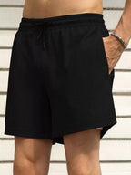 Drawstring Shorts with Pockets