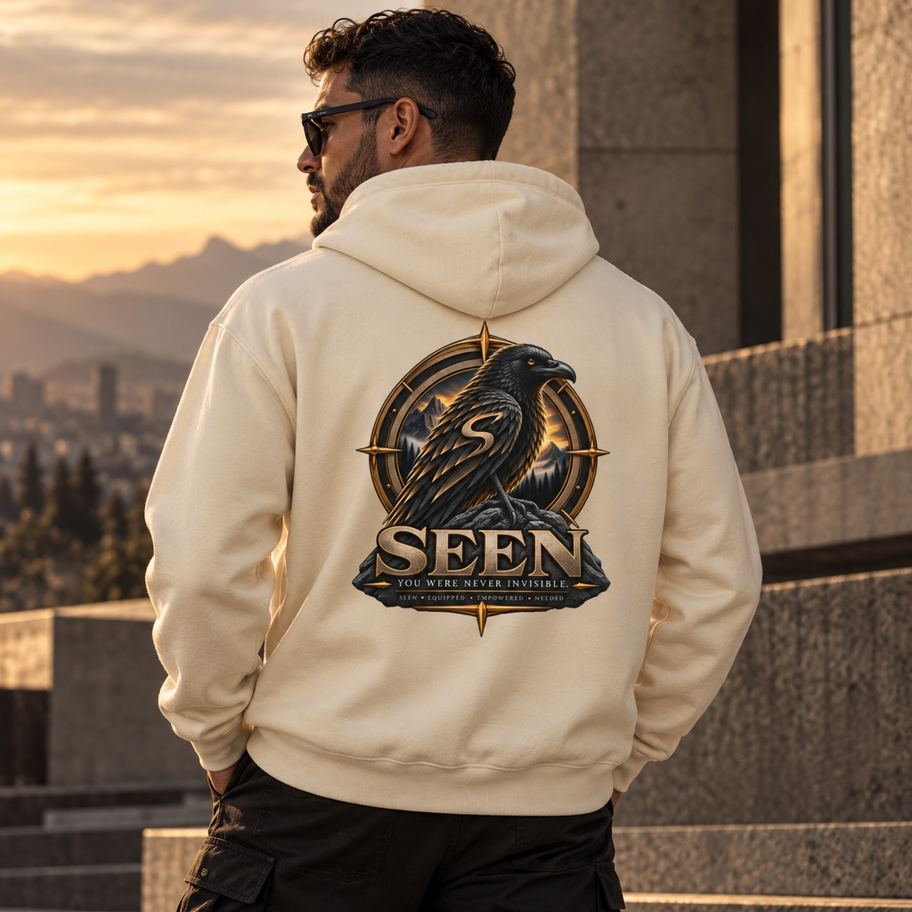 The Raven Heavyweight Hoodie | SEEN Raven Compass