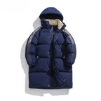 Womens Mid-length Padded Down Jacket, Extra-thick Cotton Coat