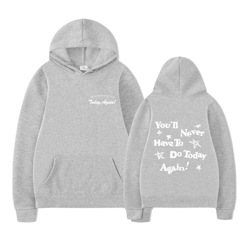 Printed Graphic Pullover Hoodie