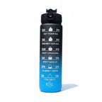 32 oz Gradient Water Bottle with Straw & Motivational Time Markers