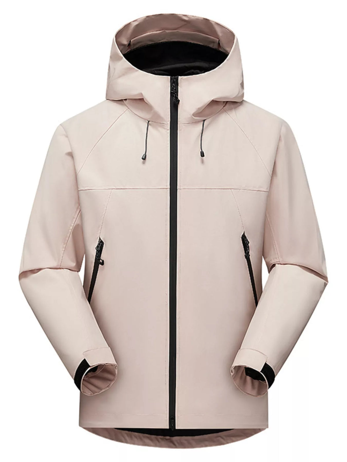 Men's Full Size Waterproof Hooded Zip Up Jacket Plus Size