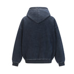 Vintage Letter Zip Hoodie