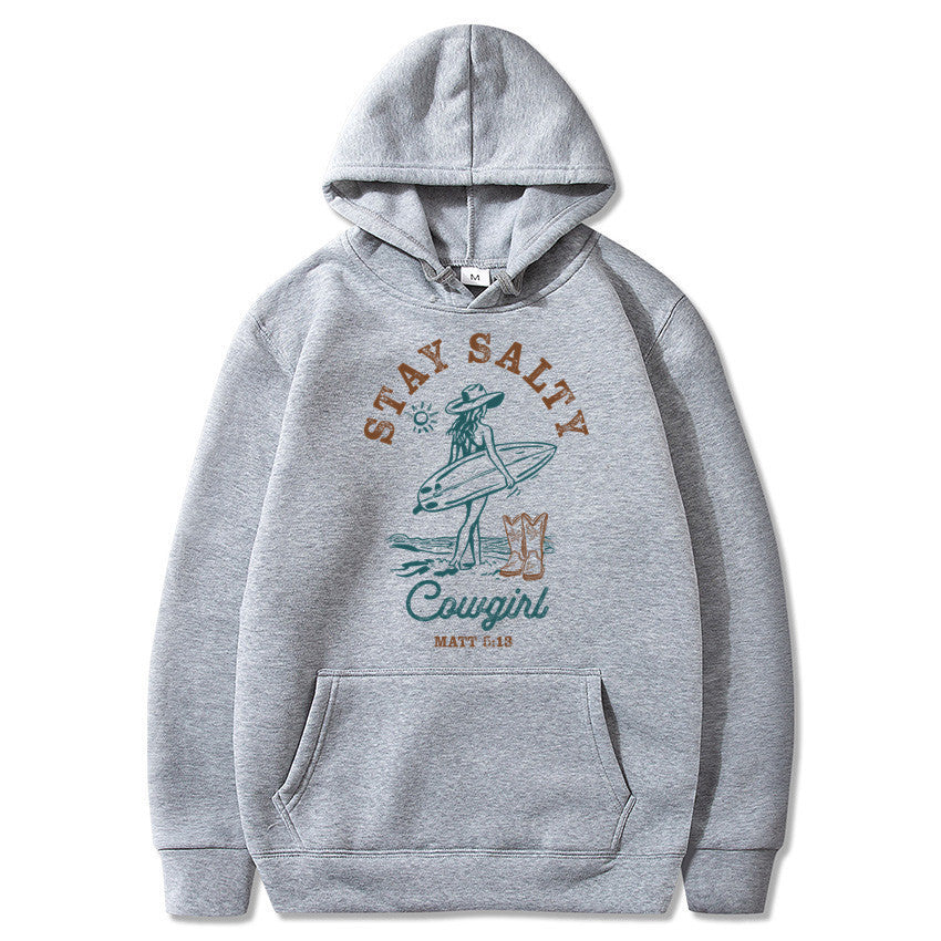 Funny Printed Fleece Hoodie