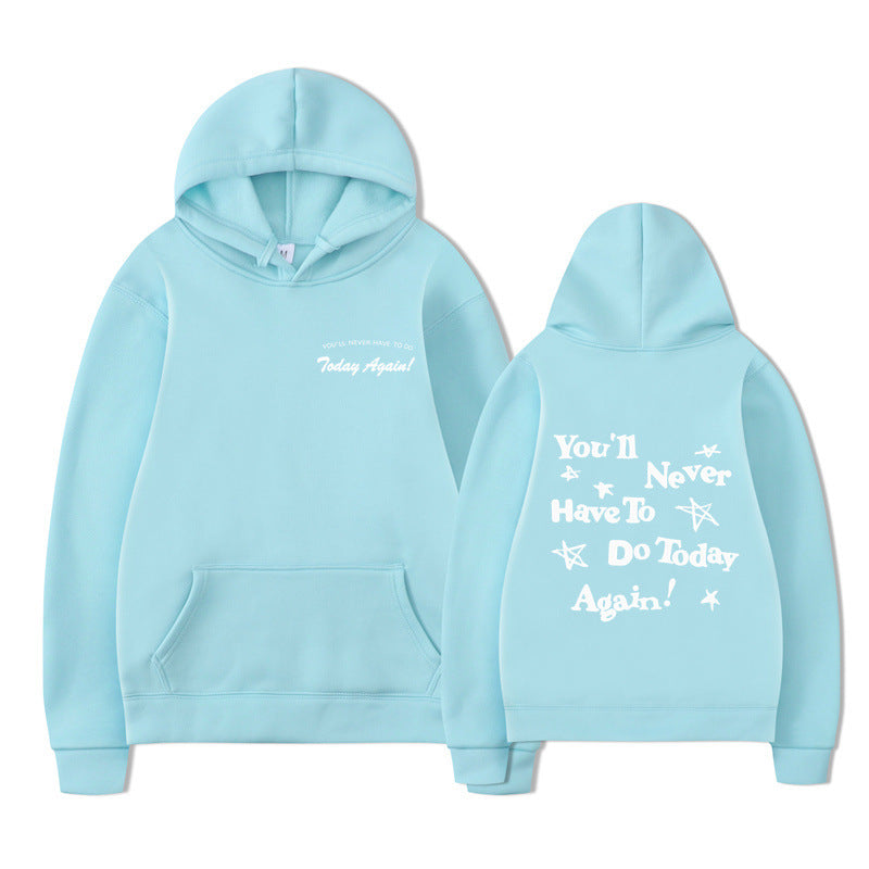 Printed Graphic Pullover Hoodie