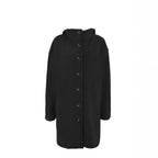 Autumn And Winter Popular Women's Jacket Amazon Long-Sleeved Long Hooded Woolen Casual Style Loose Coat
