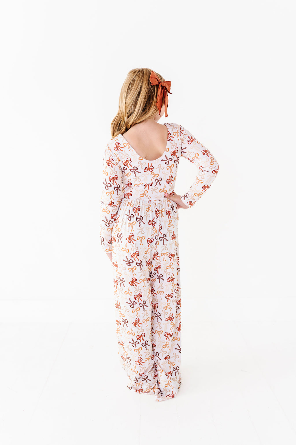 Autumn Ribbons Wide Leg Romper