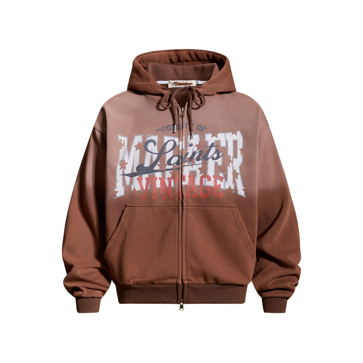 Make old letter printed hoodies