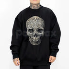 Chicano Skull Art Lowrider Shirt – Oversized Mexican Graphic Hoodie & Heavyweight Streetwear Sweatshirt