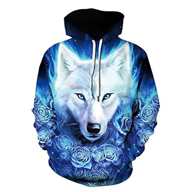 3D Printed Hoodies Sweatshirts Unisex Pullover