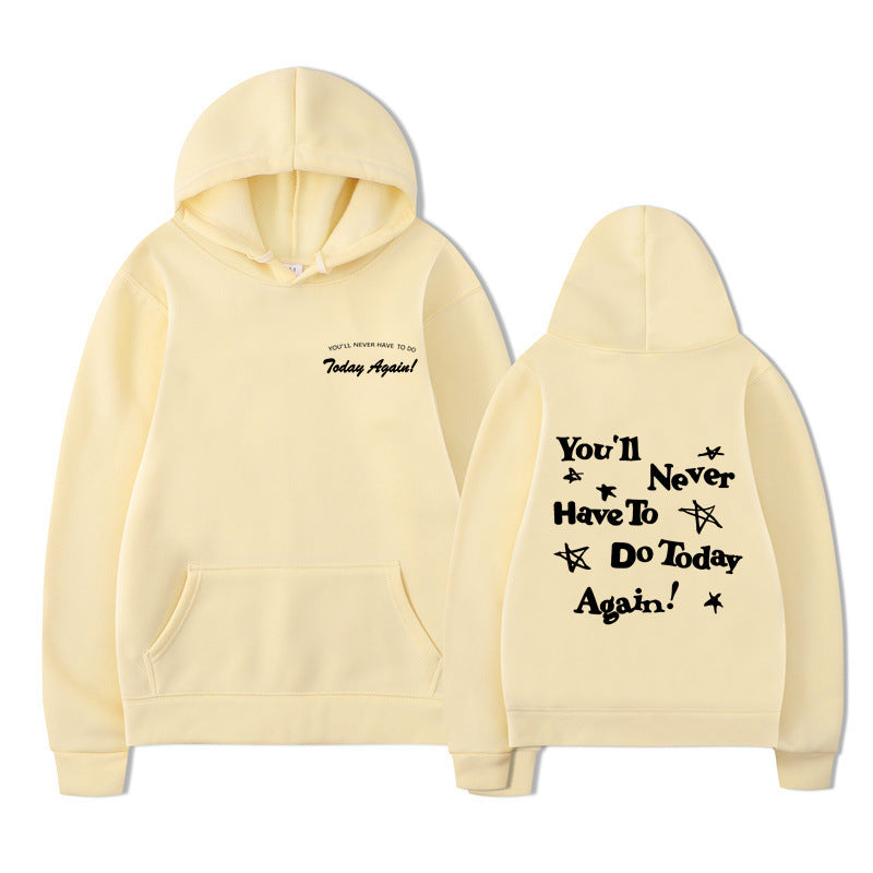 Printed Graphic Pullover Hoodie