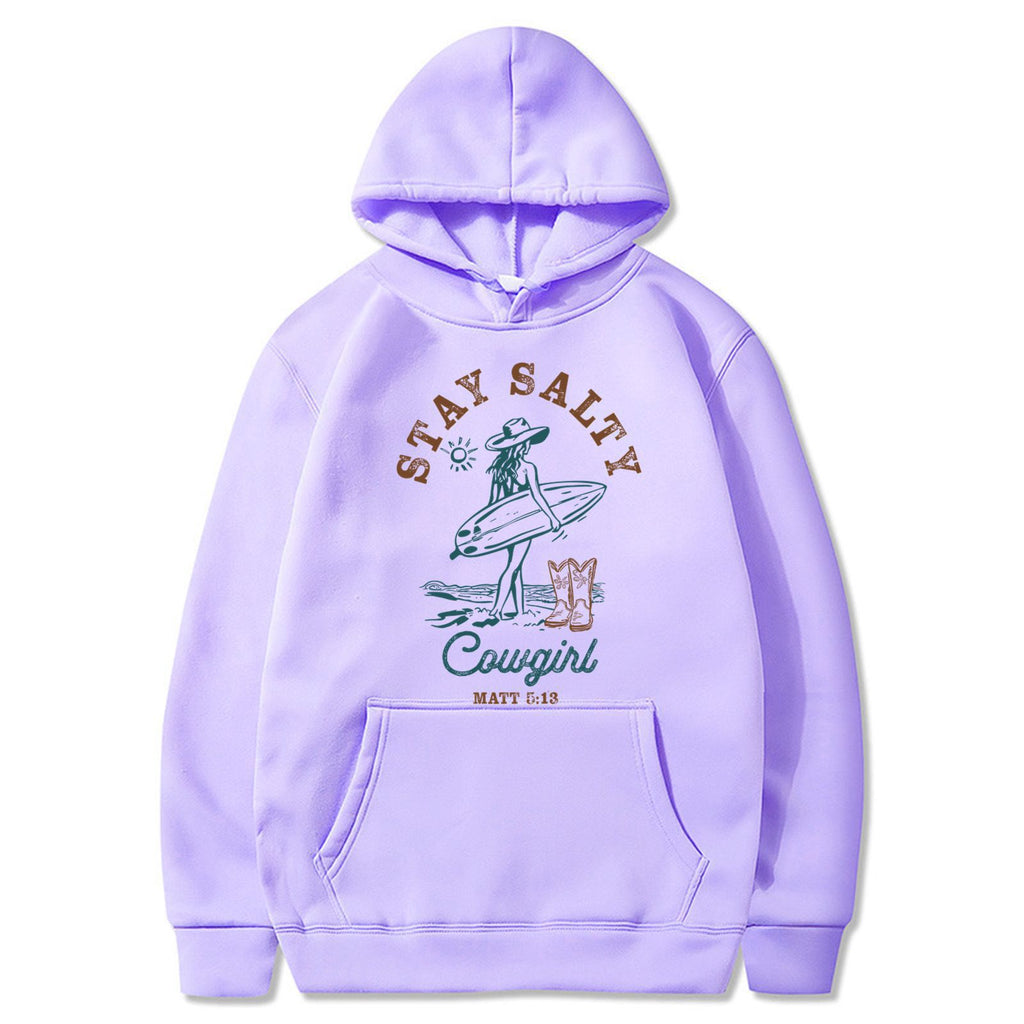 Funny Printed Fleece Hoodie