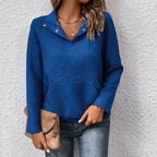 Women's Textured Long Sleeve Sweatshirt