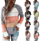 Women's Knitted Hooded Sweater