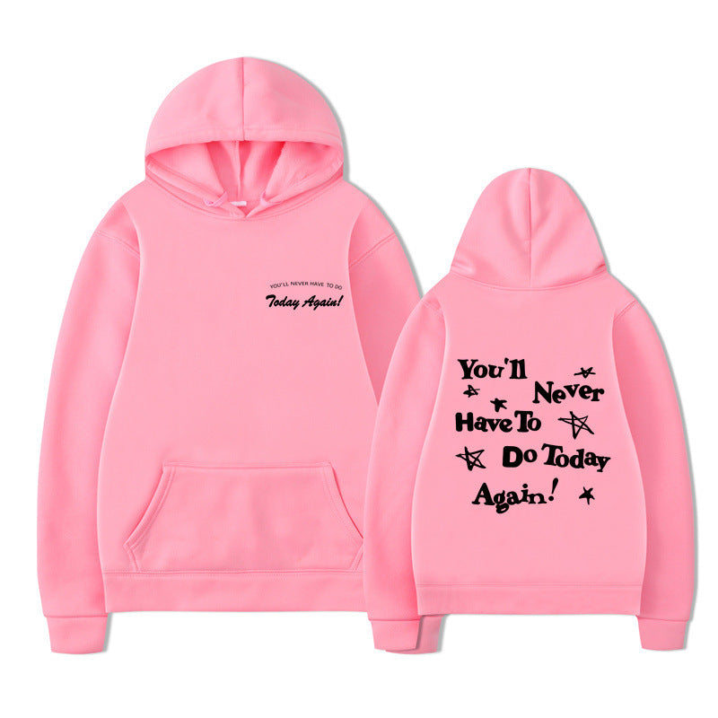 Printed Graphic Pullover Hoodie