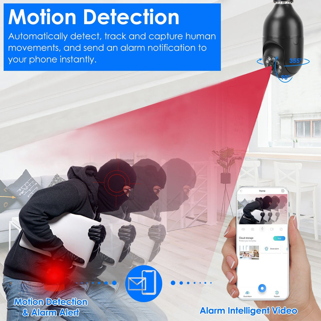 E27 1080P WiFi Bulb Camera