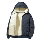 Men's Winter Ultrasonic Lambswool Cotton Padded Jacket For Warmth
