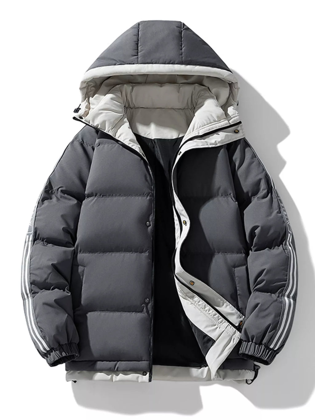 Men's Plus Size Hooded Padded Winter Coat