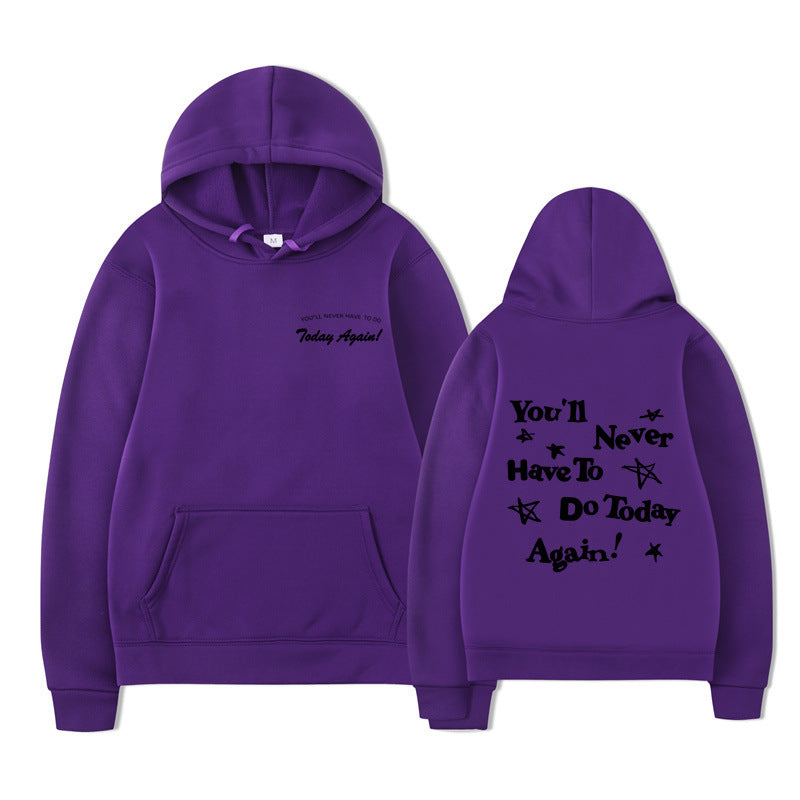 Printed Graphic Pullover Hoodie