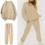 Women's Fleece Hoodie Tracksuit Set