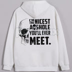 Nicest A**hole Funny Graphic Hoodie