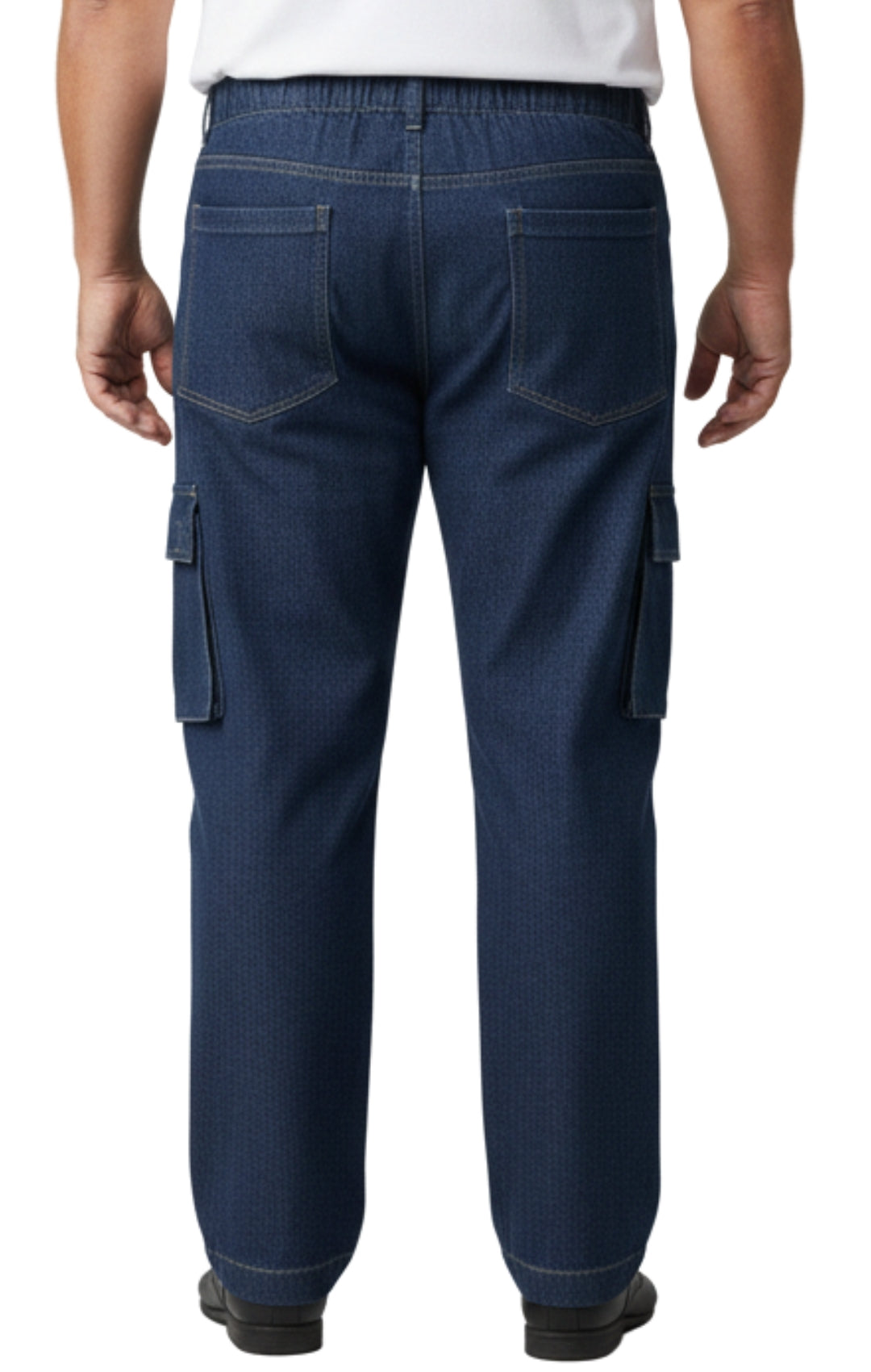 Pull-On Cargo Pocket Jeans