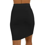 Stretchy Black Mini Pencil Skirt