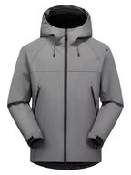 Men's Full Size Waterproof Hooded Zip Up Jacket Plus Size