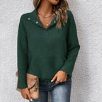 Women's Textured Long Sleeve Sweatshirt