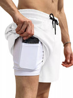 Drawstring Shorts with Pockets