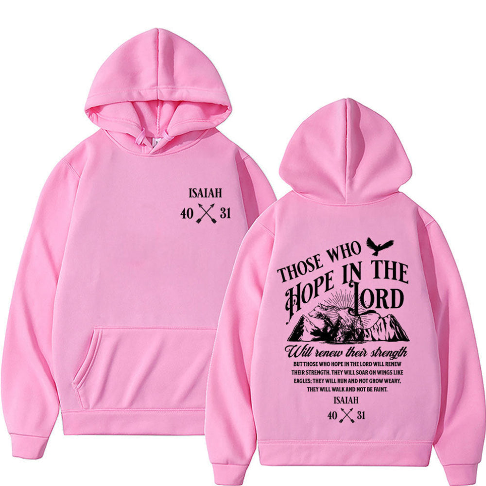 Christian Jesus Print Pullover Hoodie