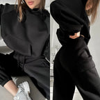 Women's Hooded Sweatshirt Pants Set