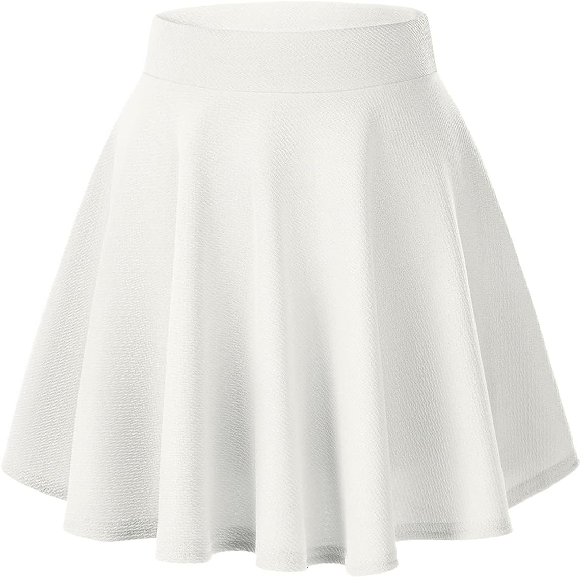 Flared Stretchy Mini Skater Skirt