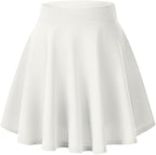 Flared Stretchy Mini Skater Skirt