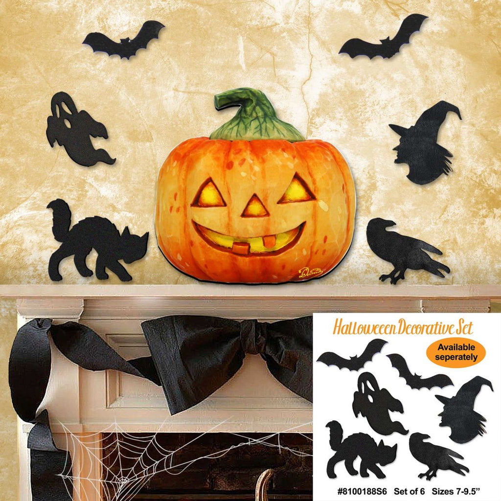 Pumpkin Halloween Door Decor by G. DeBrekht - Thanksgiving Halloween Decor - 8158414H