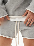 Plus Size Cotton Drawstring Shorts