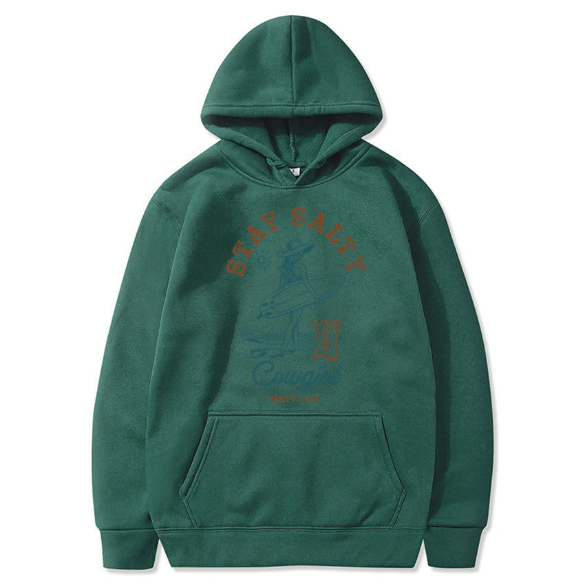 Funny Printed Fleece Hoodie