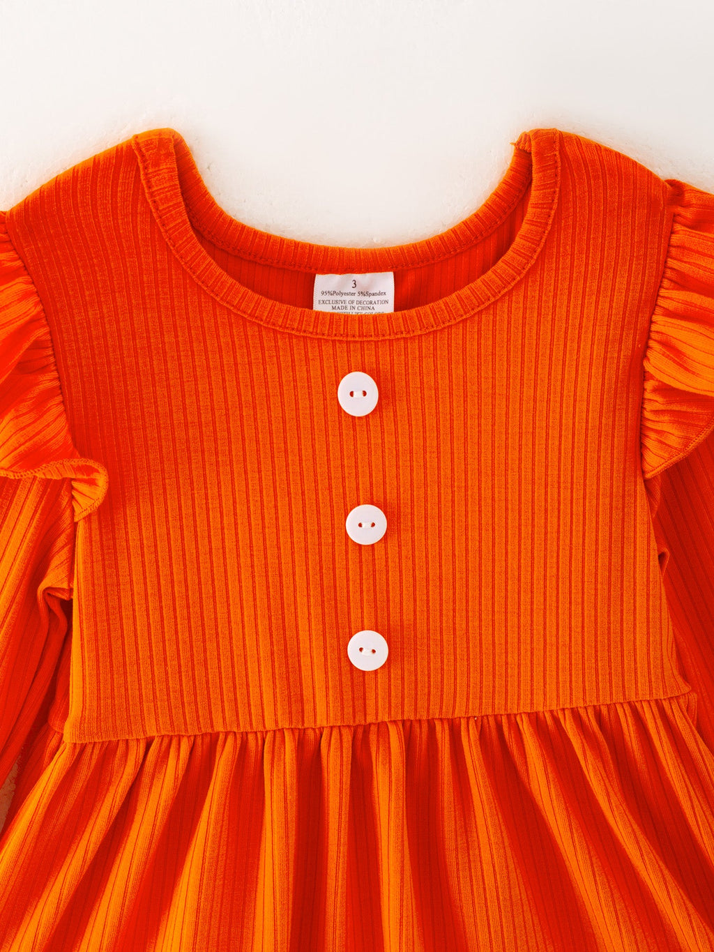 Girls Pumpkin Print Halloween Set