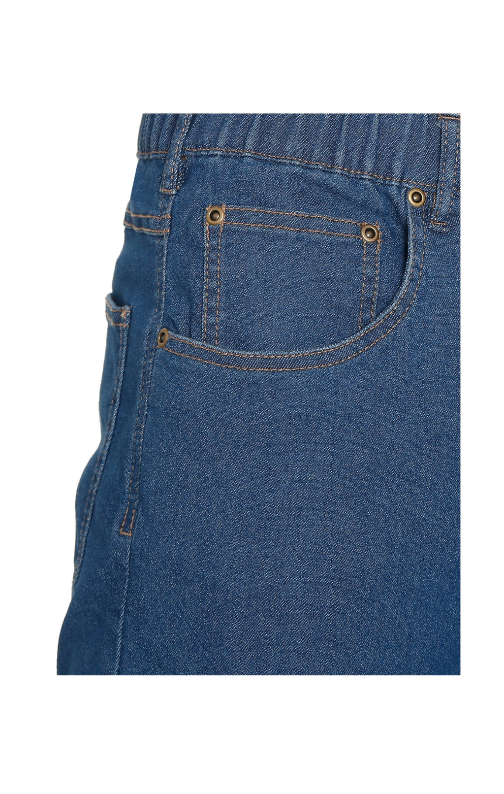 Pull-On Denim Twill Pants