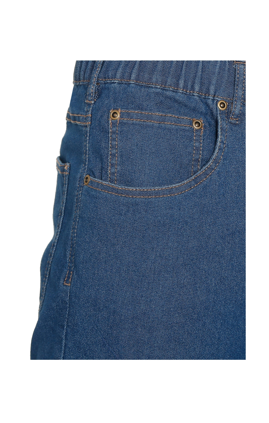 Pull-On Denim Twill Pants