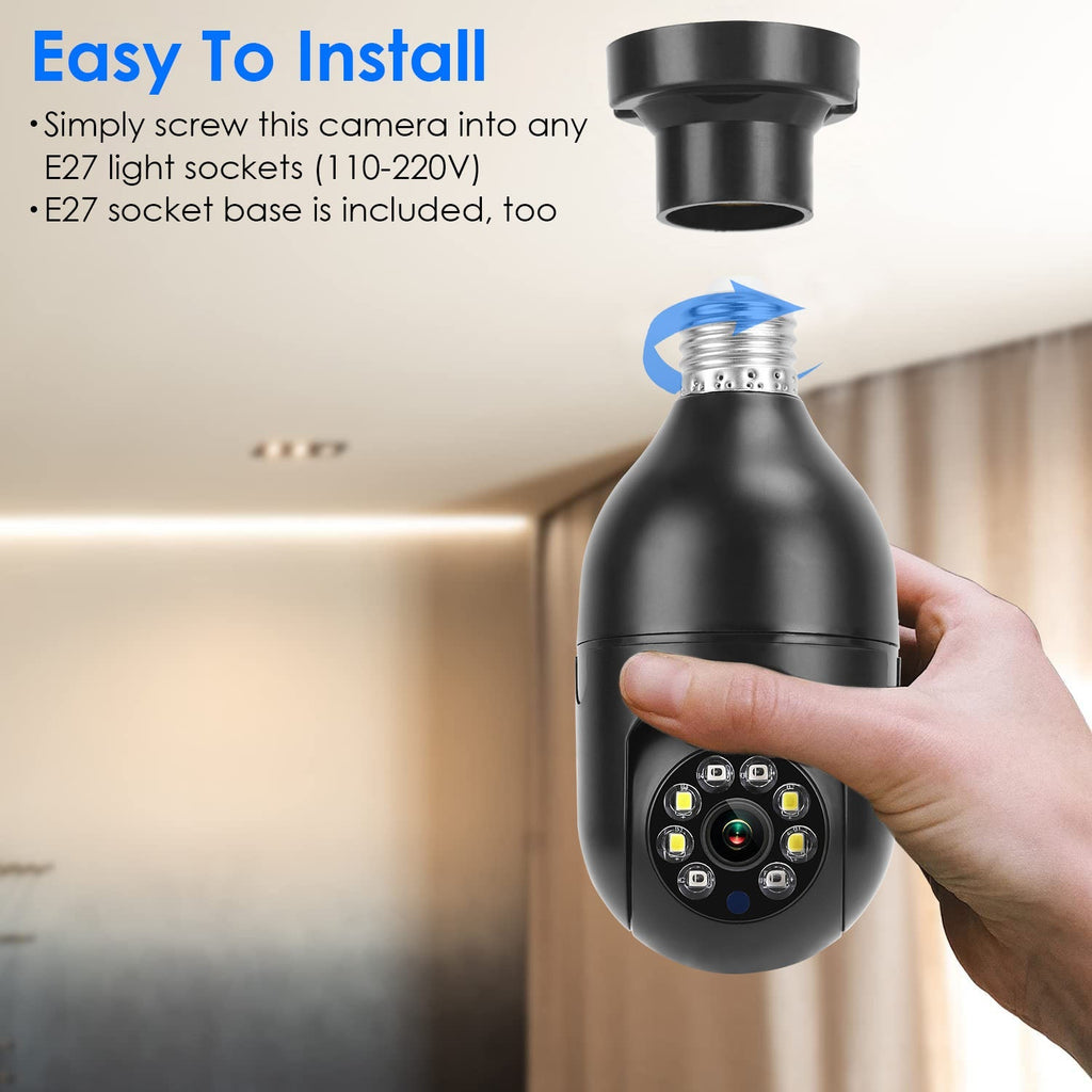 E27 1080P WiFi Bulb Camera