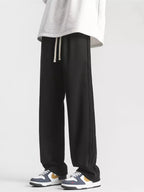 Men's Full Size Casual Loose-Fit Sweatpants with Side Stripes Plus Size