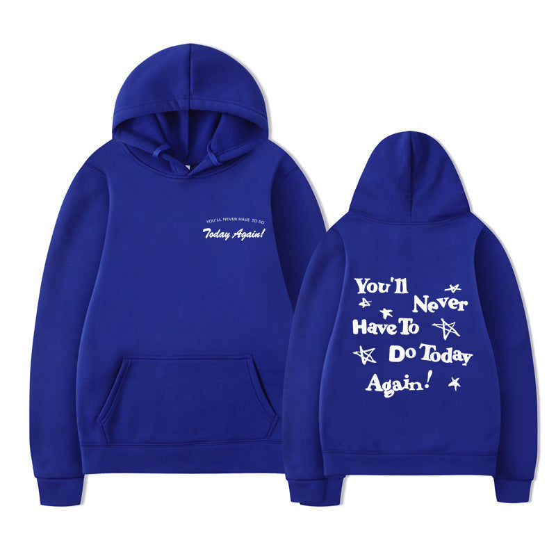 Printed Graphic Pullover Hoodie