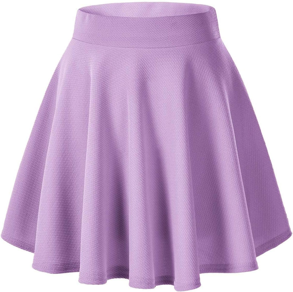 Flared Stretchy Mini Skater Skirt