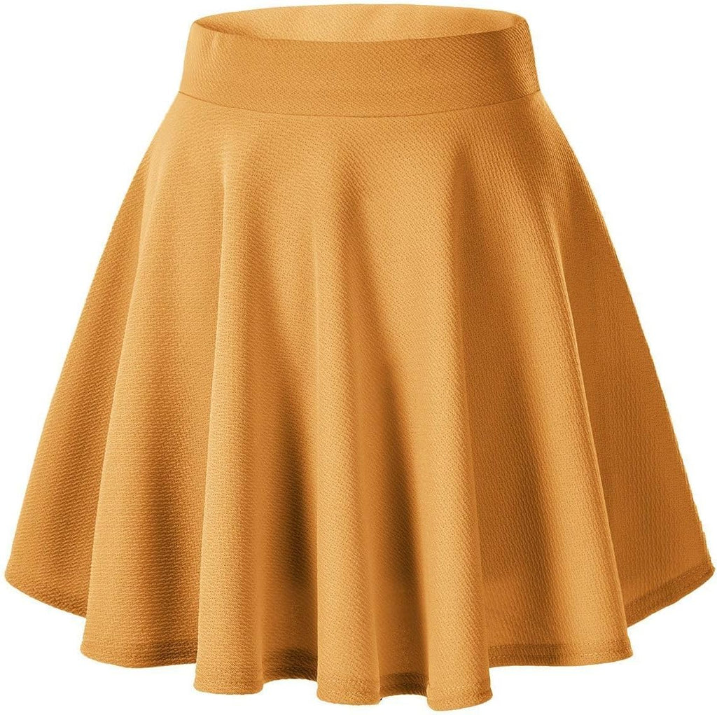 Flared Stretchy Mini Skater Skirt