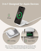 Foldable 3-in-1 Wireless Charging Station