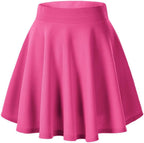 Flared Stretchy Mini Skater Skirt
