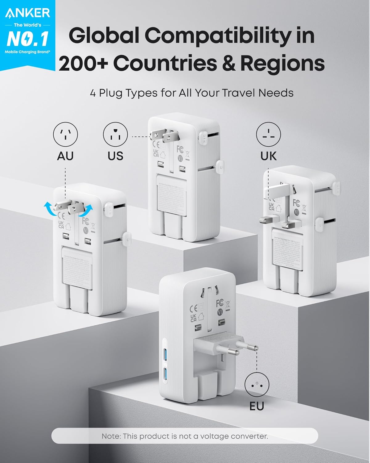 5-in-1 20W Travel Adapter